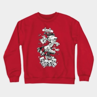 blockhead skate skull mash Crewneck Sweatshirt